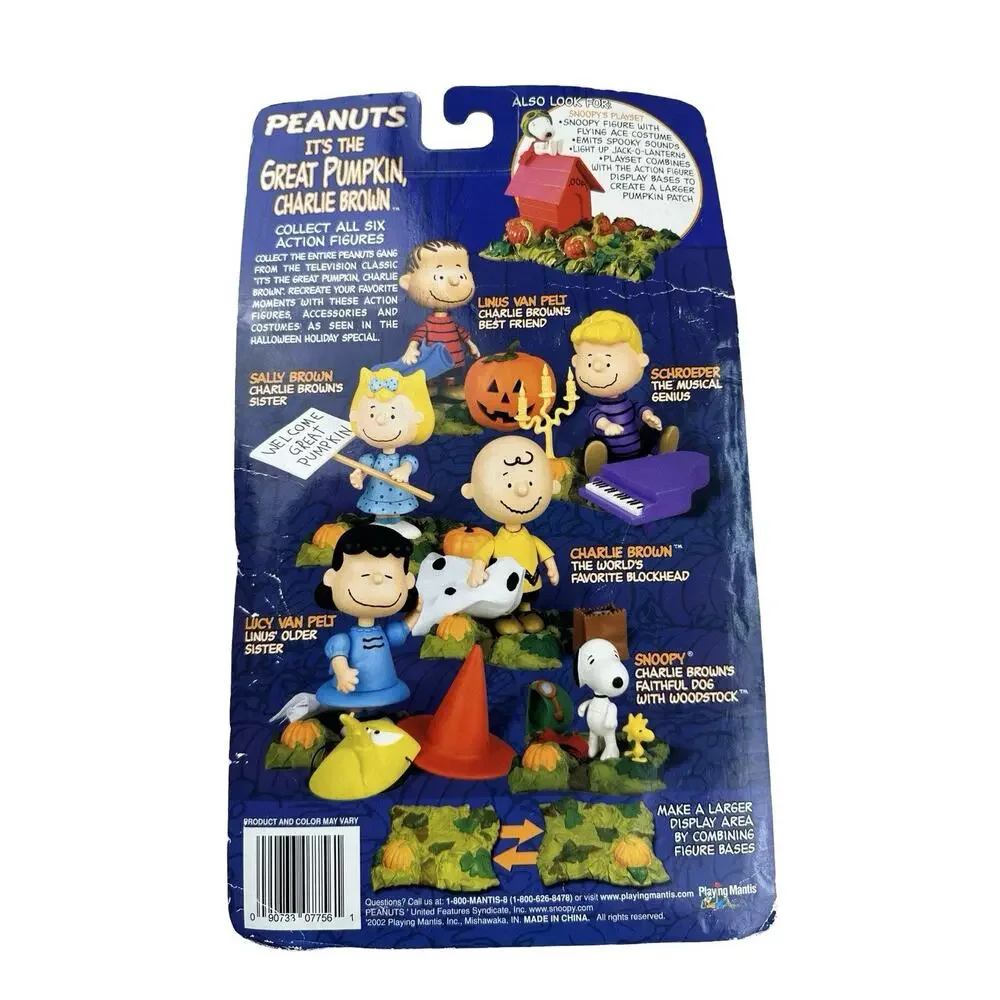 Memory Lane Peanuts Great Pumpkin Charlie Brown Snoopy Halloween Figures Lot 2